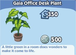The Sims Social, Gaia Office Desk Plant
