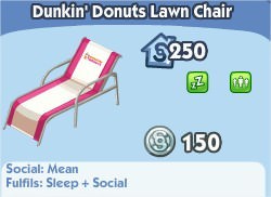 The Sims Social, Dunkin