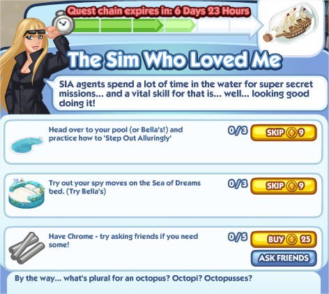 The Sims Social, The Sim Who Loved Me 4
