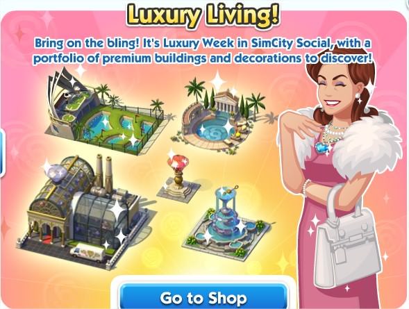 SimCity Social, luxury living