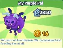 The Sims Social, My Purple Pal