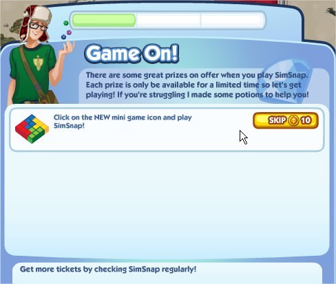The Sims Social, Game On! 1