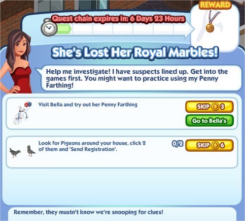 The Sims Social, She's Lost Her Royal Marbles! 1