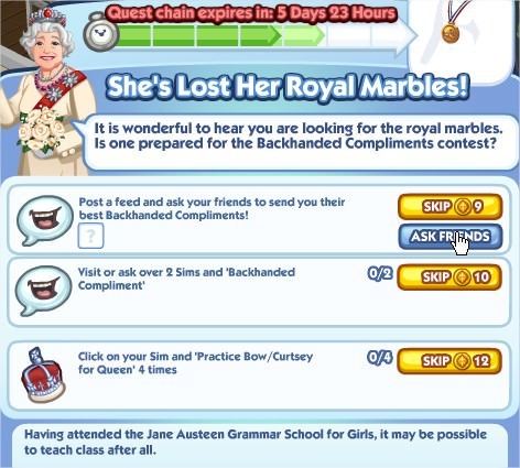 The Sims Social, She's Lost Her Royal Marbles! 5