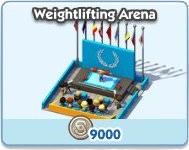 SimCity Social, Weightlifting Arena