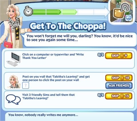 The Sims Social, Get To The Choppa! 3
