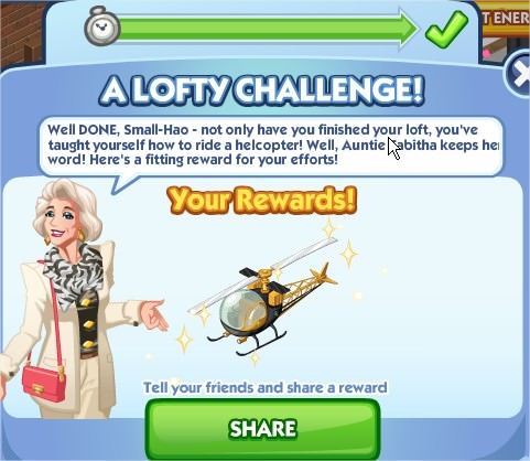 The Sims Social, A Lofty Challenge