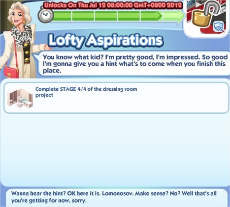 The Sims Social, Lofty Aspirations 6