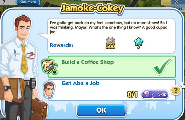 SimCity Social, Jamoke-Cokey