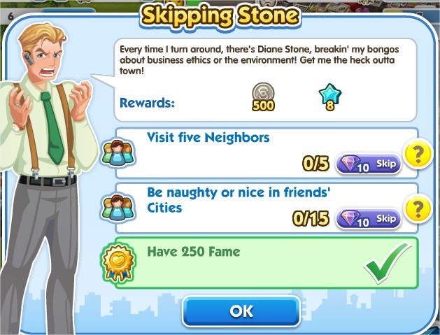 SimCity Social, Skipping Stone