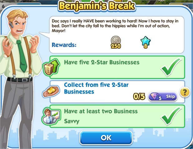 SimCity Social, Benjamin
