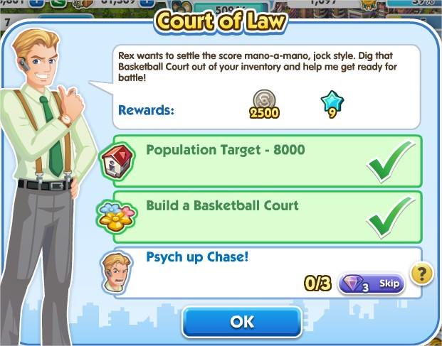 SimCity Social, Court of Law