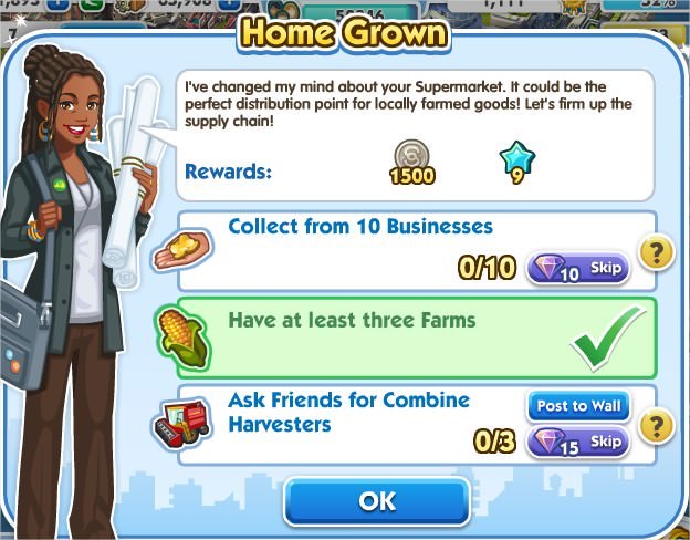 SimCity Social, Home Grown