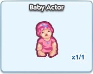 SimCity Social, Baby Actor