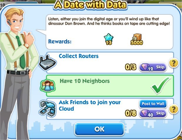 SimCity Social, A Date with Data