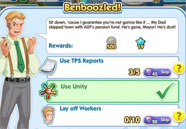 SimCity Social, Benboozled!