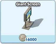 SimCity Social, Giant Screen