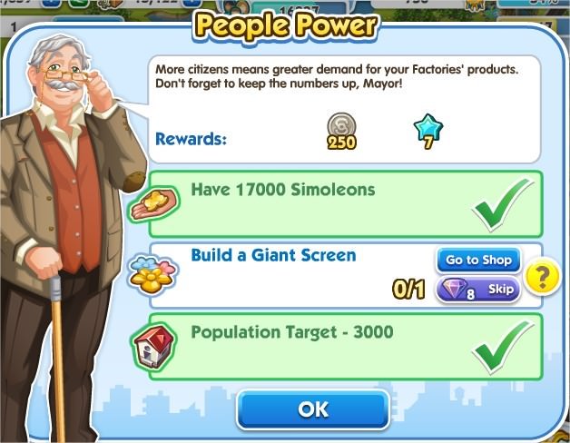 SimCity Social, People Power