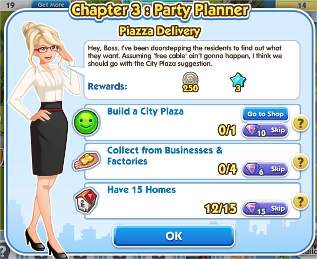 SimCity Social, Piazza Delivery