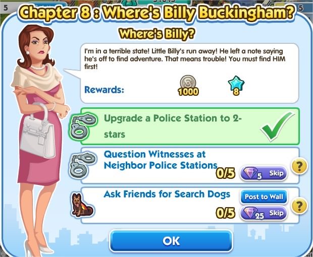 SimCity Social, Where's Billy?