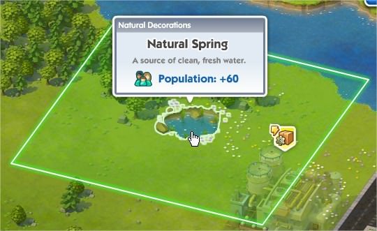 SimCity Social, 天然裝飾（Natural Decorations）