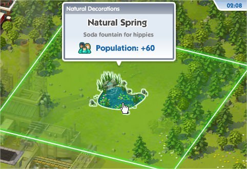 SimCity Social, Natural Spring