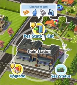 SimCity Social, 火車站（Train Station）