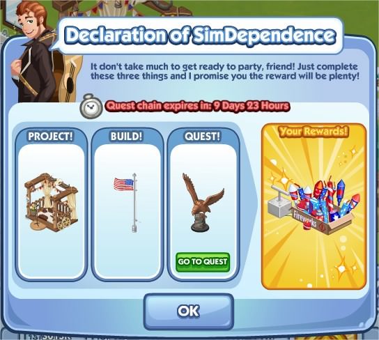 The Sims Social, Declaration of SimDependence