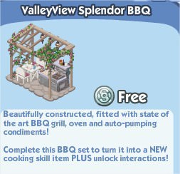 The Sims Social, ValleyView Splendor BBQ