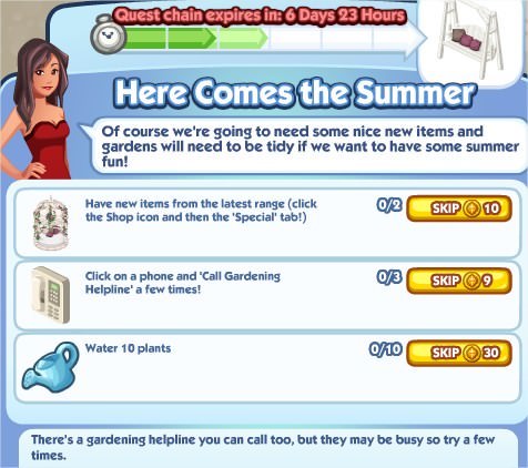 The Sims Social, Here Comes the Summer 3