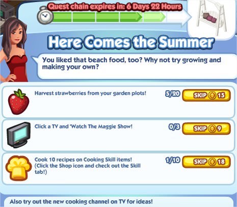 The Sims Social, Here Comes the Summer 5