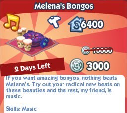 The Sims Social, Melena's Bongos