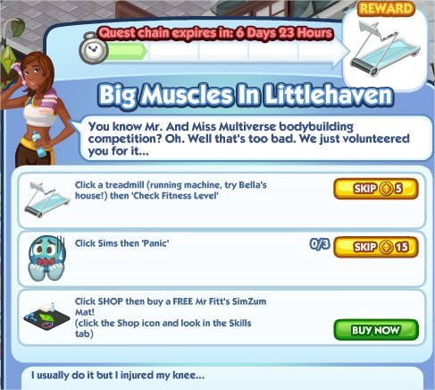 The Sims Social, Big Muscles In Littlehaven 1