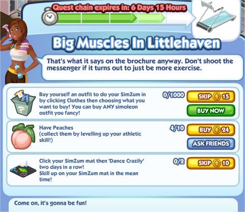 The Sims Social, Big Muscles In Littlehaven 4