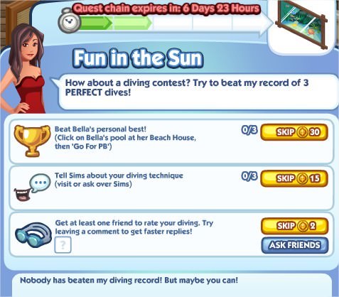 The Sims Social, Fun in the Sun 2