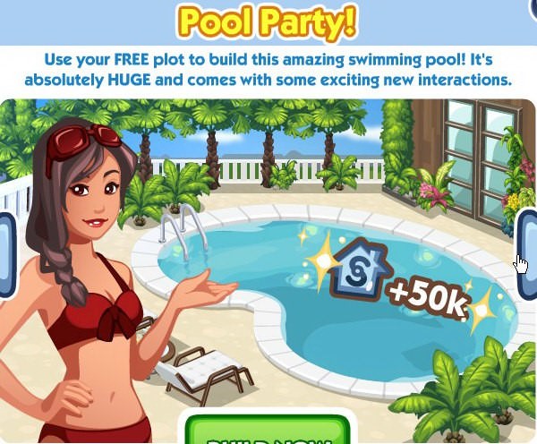 The Sims Social, Pool Party!