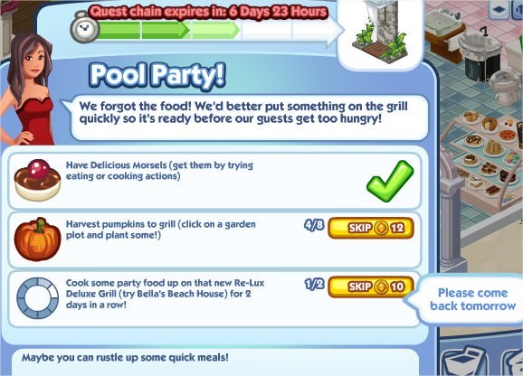 The Sims Social, Pool Party! 3