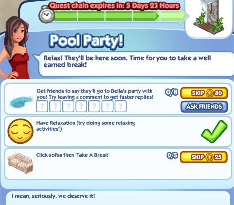 The Sims Social, Pool Party! 5