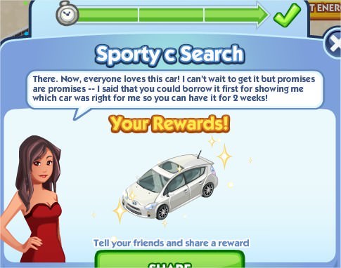 The Sims Social, Sporty c Search