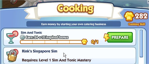 The Sims Social, Re-Lux RefreshMaster Mini Bar