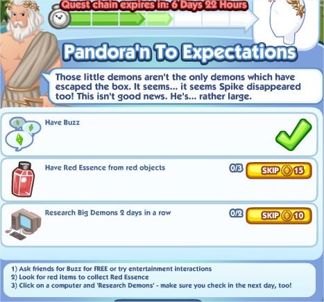 The Sims Social, Pandora'n To Expectations 4