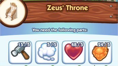 The Sims Social, Zeus' Throne