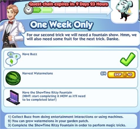 The Sims Social, One Week Only 2
