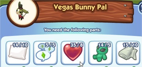 The Sims Social, Vegas Bunny Pal