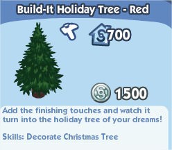 Build-It Holiday Tree - Red