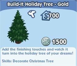Build-It Holiday Tree - Gold