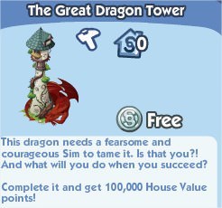 The Sims Social, The Great Dragon Tower