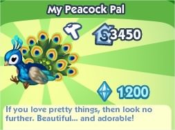 The Sims Social, My Peacock Pal