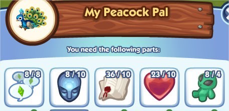 The Sims Social, My Peacock Pal