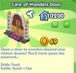 The Sims Social, Cave of Wonders Door